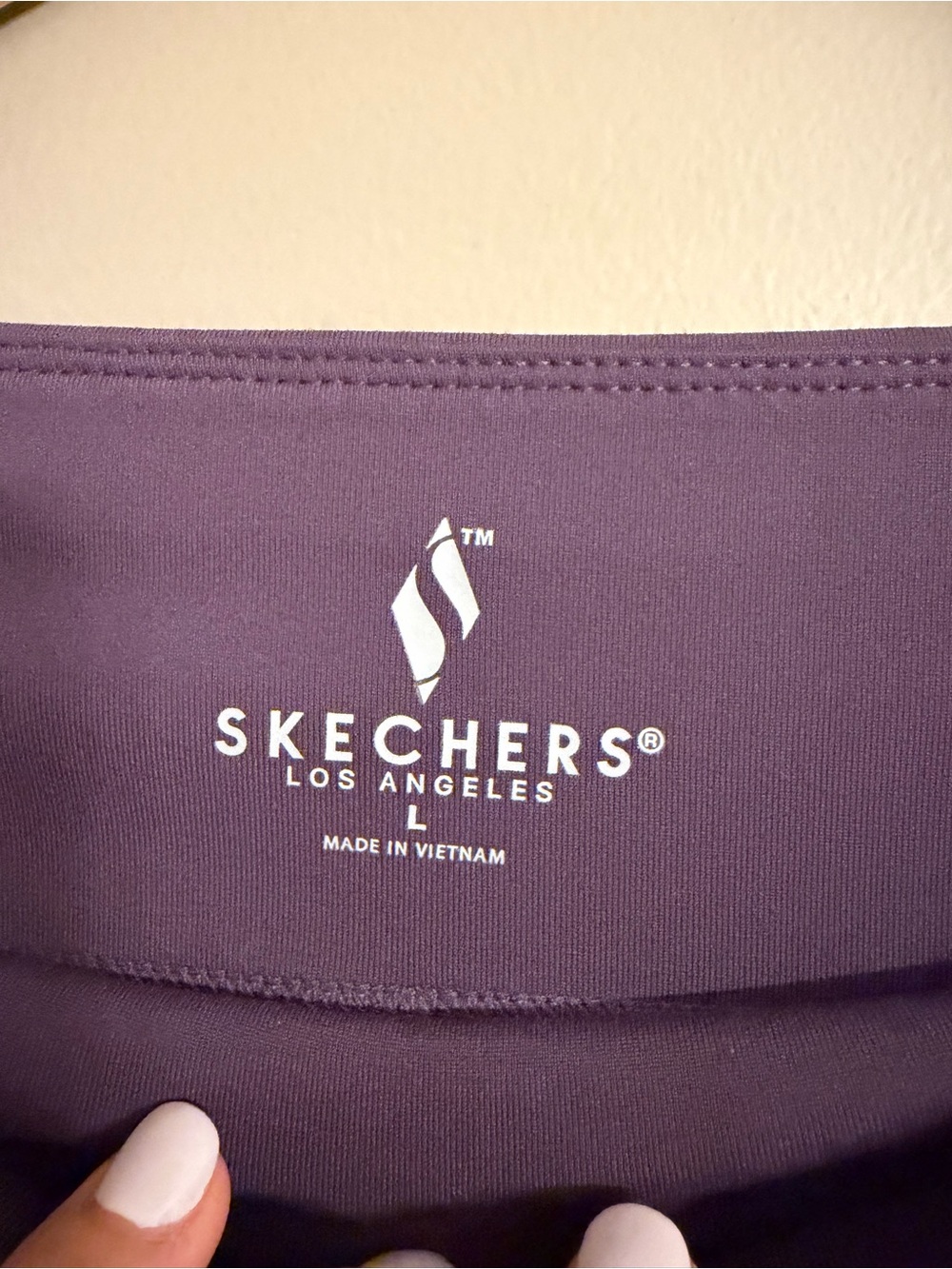 NWT Skechers GO WALK Pant GOFLEX High Waist Flare Active Pants Purple Size Large - Picture 3 of 5